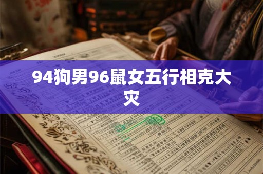94狗男96鼠女五行相克大灾 94狗男96鼠女五行相克大灾