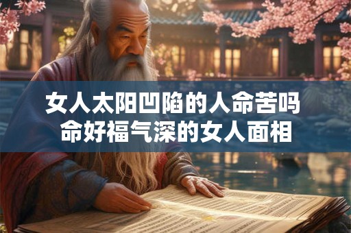 女人太阳凹陷的人命苦吗 命好福气深的女人面相