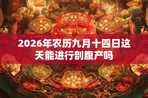 2026年农历九月十四日这天能进行剖腹产吗 2026年农历九月十四日这天能进行剖腹产吗