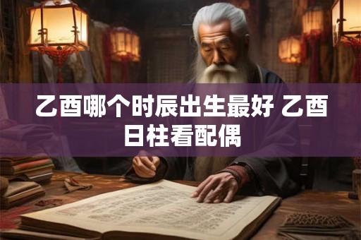 乙酉哪个时辰出生最好 乙酉日柱看配偶
