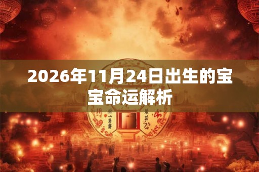 2026年11月24日出生的宝宝命运解析 2026年11月24日出生的宝宝命运解析