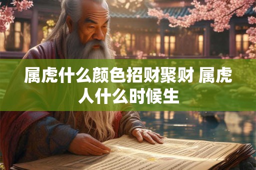属虎什么颜色招财聚财 属虎人什么时候生 属虎什么颜色招财聚财 属虎人什么时候生