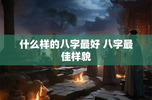 什么样的八字最好 八字最佳样貌 什么样的八字最好 八字最佳样貌