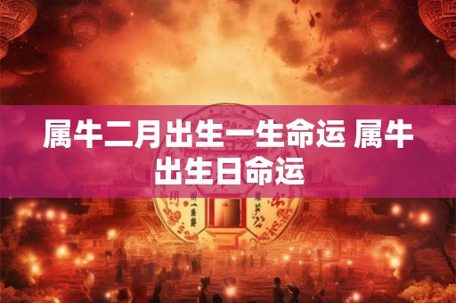 属牛二月出生一生命运 属牛出生日命运 属牛二月出生一生命运 属牛出生日命运