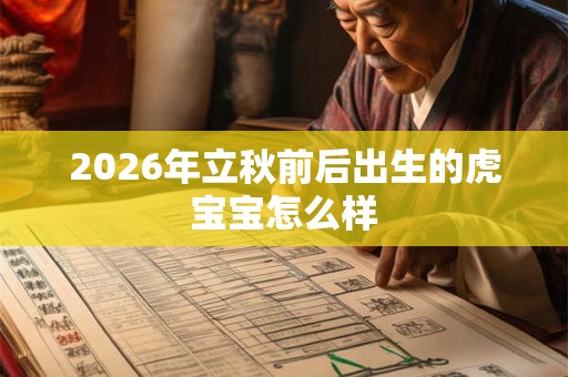 2026年立秋前后出生的虎宝宝怎么样 2026年立秋前后出生的虎宝宝怎么样