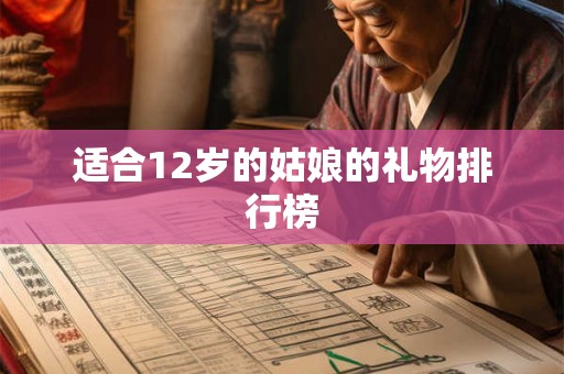 适合12岁的姑娘的礼物排行榜