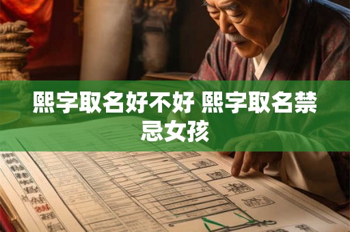 熙字取名好不好 熙字取名禁忌女孩 熙字取名好不好 熙字取名禁忌女孩