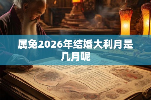 属兔2026年结婚大利月是几月呢 属兔2026年结婚大利月是几月呢