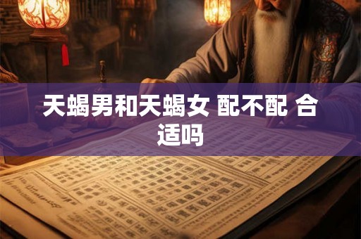 天蝎男和天蝎女 配不配 合适吗 天蝎男和天蝎女 配不配 合适吗