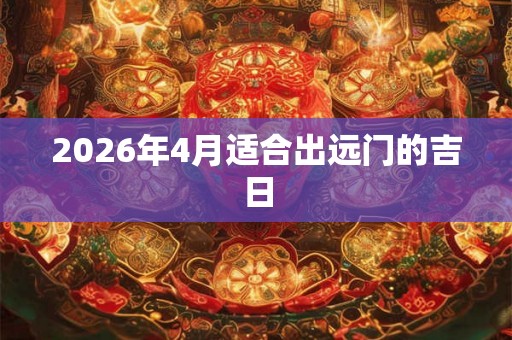 2026年4月适合出远门的吉日 2026年4月适合出远门的吉日