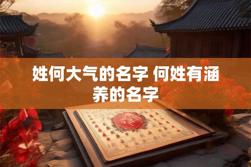 姓何大气的名字 何姓有涵养的名字 姓何大气的名字 何姓有涵养的名字