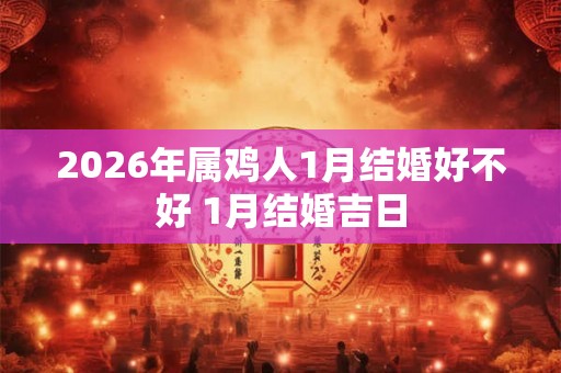 2026年属鸡人1月结婚好不好 1月结婚吉日 2026年属鸡人1月结婚好不好 1月结婚吉日