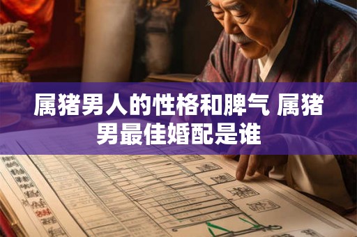 属猪男人的性格和脾气 属猪男最佳婚配是谁 属猪男人的性格和脾气 属猪男最佳婚配是谁