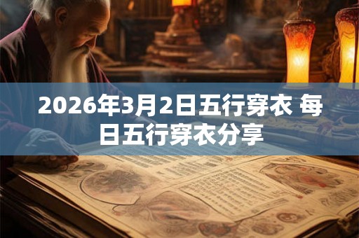 2026年3月2日五行穿衣 每日五行穿衣分享 2026年3月2日五行穿衣 每日五行穿衣分享