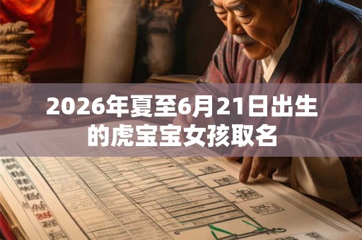 2026年夏至6月21日出生的虎宝宝女孩取名 2026年夏至6月21日出生的虎宝宝女孩取名