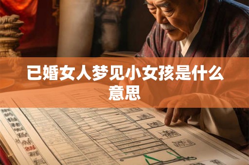 已婚女人梦见小女孩是什么意思 已婚女人梦见小女孩是什么意思