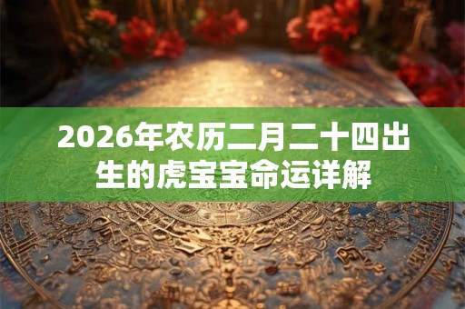 2026年农历二月二十四出生的虎宝宝命运详解 2026年农历二月二十四出生的虎宝宝命运详解