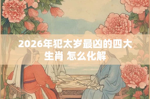 2026年犯太岁最凶的四大生肖 怎么化解 2026年犯太岁最凶的四大生肖 怎么化解