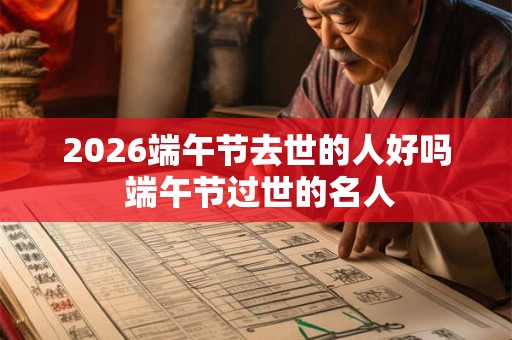 2026端午节去世的人好吗 端午节过世的名人 2026端午节去世的人好吗 端午节过世的名人