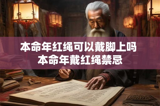 本命年红绳可以戴脚上吗 本命年戴红绳禁忌