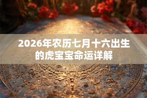 2026年农历七月十六出生的虎宝宝命运详解 2026年农历七月十六出生的虎宝宝命运详解