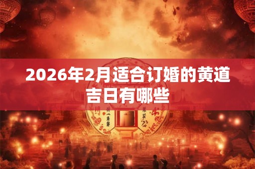 2026年2月适合订婚的黄道吉日有哪些 2026年2月适合订婚的黄道吉日有哪些