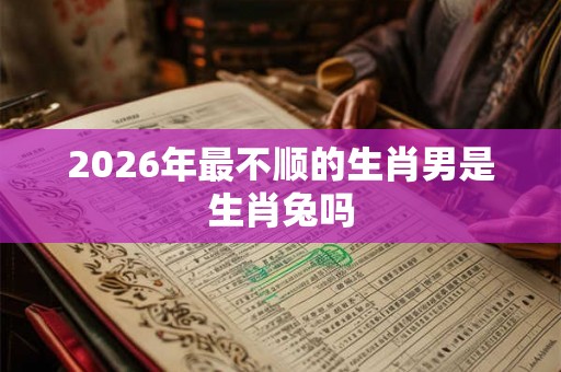 2026年最不顺的生肖男是生肖兔吗 2026年最不顺的生肖男是生肖兔吗