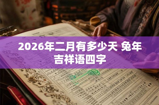 2026年二月有多少天 兔年吉祥语四字