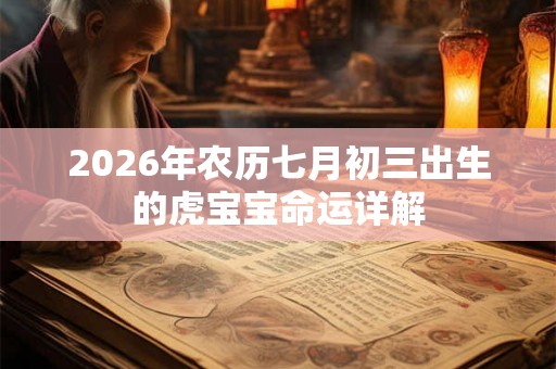 2026年农历七月初三出生的虎宝宝命运详解 2026年农历七月初三出生的虎宝宝命运详解