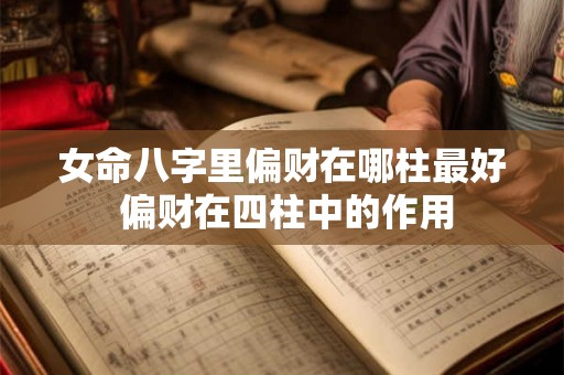 女命八字里偏财在哪柱最好 偏财在四柱中的作用 女命八字里偏财在哪柱最好 偏财在四柱中的作用