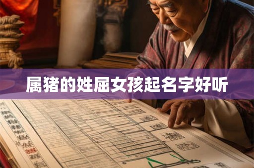 属猪的姓屈女孩起名字好听 属猪的姓屈女孩起名字好听