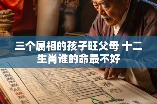 三个属相的孩子旺父母 十二生肖谁的命最不好