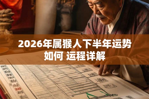 2026年属猴人下半年运势如何 运程详解