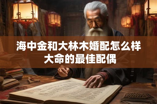 海中金和大林木婚配怎么样 大命的最佳配偶