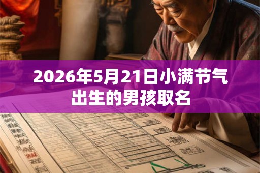 2026年5月21日小满节气出生的男孩取名 2026年5月21日小满节气出生的男孩取名