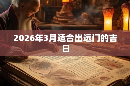 2026年3月适合出远门的吉日 2026年3月适合出远门的吉日