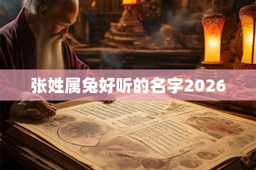 张姓属兔好听的名字2026 张姓属兔好听的名字2026