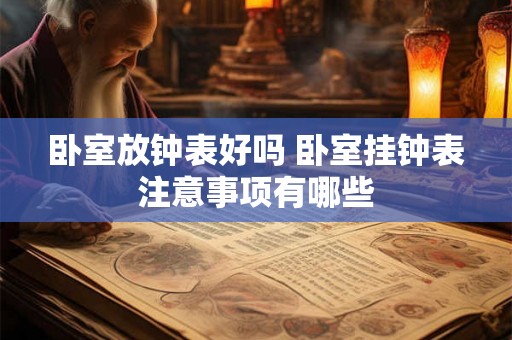 卧室放钟表好吗 卧室挂钟表注意事项有哪些