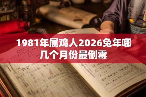 1981年属鸡人2026兔年哪几个月份最倒霉 1981年属鸡人2026兔年哪几个月份最倒霉