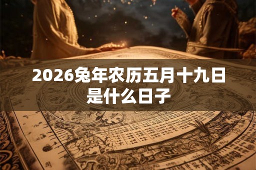 2026兔年农历五月十九日是什么日子
