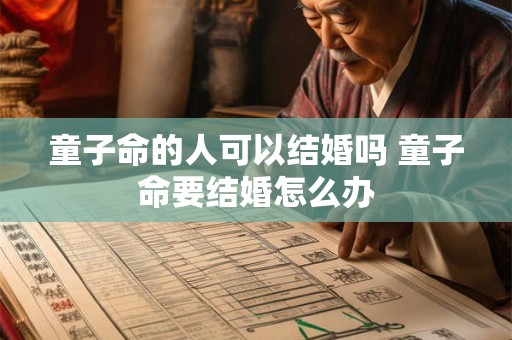 童子命的人可以结婚吗 童子命要结婚怎么办 童子命的人可以结婚吗 童子命要结婚怎么办