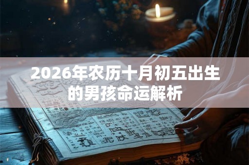 2026年农历十月初五出生的男孩命运解析 2026年农历十月初五出生的男孩命运解析