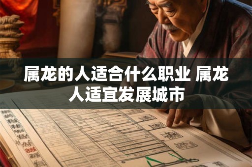 属龙的人适合什么职业 属龙人适宜发展城市 属龙的人适合什么职业 属龙人适宜发展城市