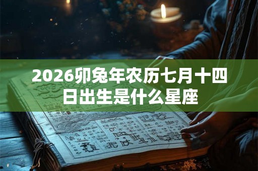 2026卯兔年农历七月十四日出生是什么星座 2026卯兔年农历七月十四日出生是什么星座