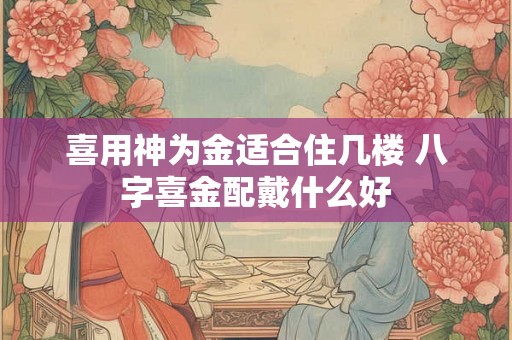 喜用神为金适合住几楼 八字喜金配戴什么好 喜用神为金适合住几楼 八字喜金配戴什么好