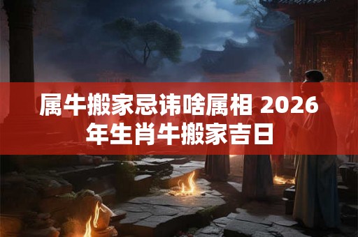 属牛搬家忌讳啥属相 2026年生肖牛搬家吉日 属牛搬家忌讳啥属相 2026年生肖牛搬家吉日