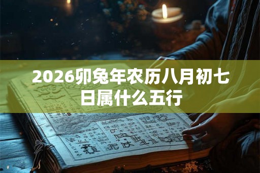 2026卯兔年农历八月初七日属什么五行 2026卯兔年农历八月初七日属什么五行