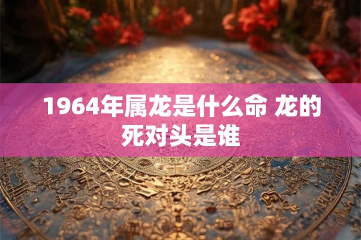 1964年属龙是什么命 龙的死对头是谁