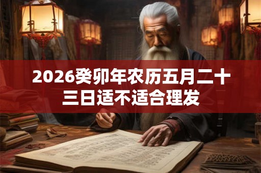 2026癸卯年农历五月二十三日适不适合理发 2026癸卯年农历五月二十三日适不适合理发