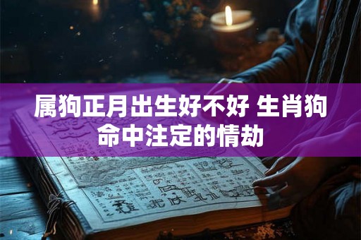 属狗正月出生好不好 生肖狗命中注定的情劫 属狗正月出生好不好 生肖狗命中注定的情劫